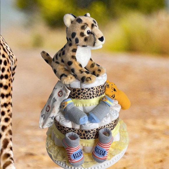 Tiger Diaper Cake